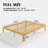 Solid Wood And Metal Bamboo Platform Bed Frame, Heavy Duty Support, No Box Spring Needed, Multiple Sizes Available-776891641