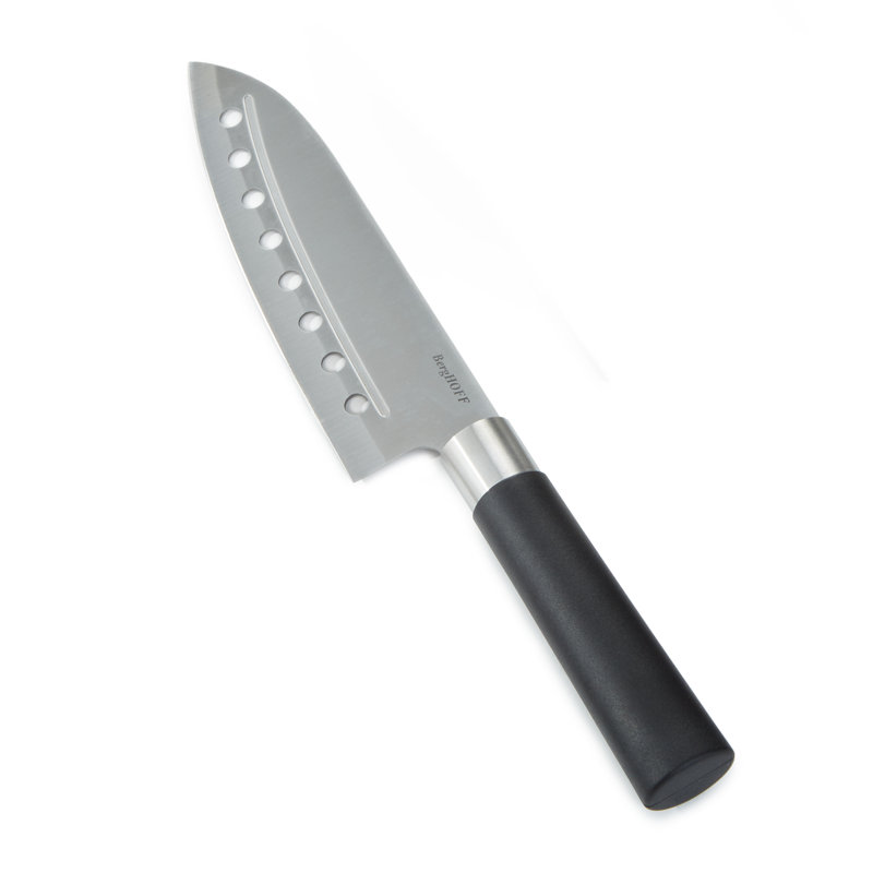Couteau de Santoku en acier inoxydable avec trous BergHOFF DiNA Codon, 6.75"