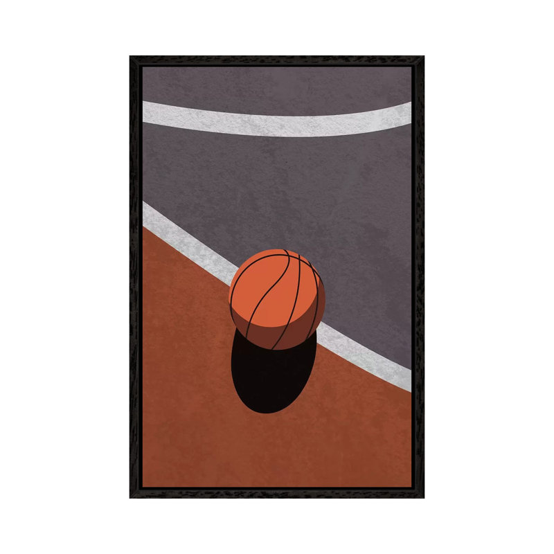 Dear Basketball - Print on Canvas, 101.6 cm H x 66.04 cm W, Black Framed
