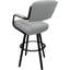 Tabouret de bar pivotant en métal 30 po sur base Warren-110808436-110808437-118571127