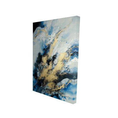 Blue Marble - Abstract Classic Blue Canvas for Home Decor