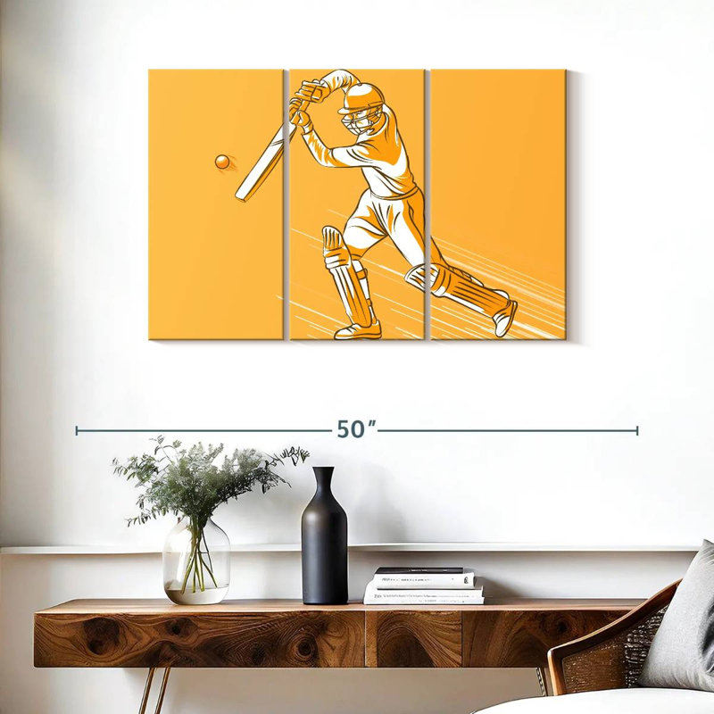 Cricket Hit, 24" H x 38" W