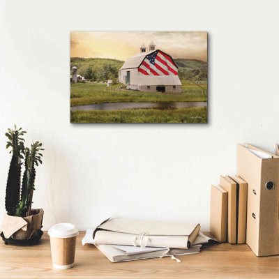 «Flag Barn» par Lori Deiter, art mural sur toile