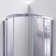 Prime 36" W x 36" D x 74.75" H Semi-Frameless Round Sliding Shower Enclosure with Base Included