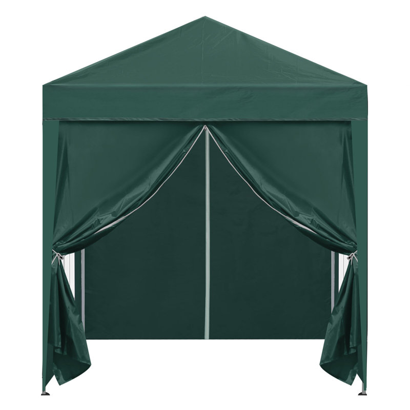 Amoi 2m x 2m Steel Pop-Up Gazebo, Green