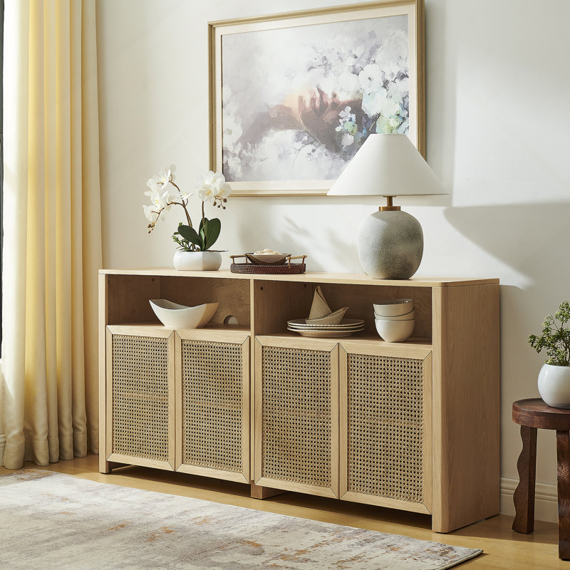 Buffet 63 po Mid-Century, Naturel
