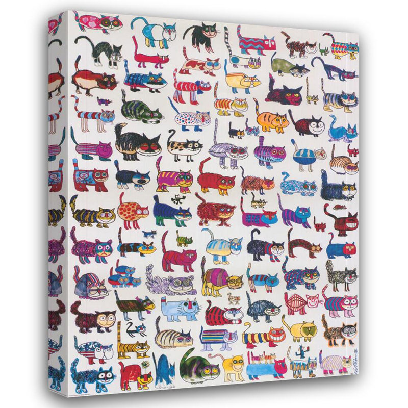 100 chats et une souris, H 37 po x l 28 po