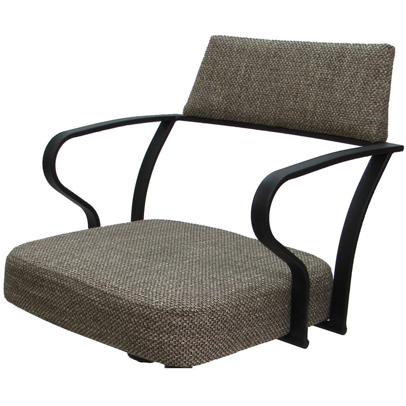 Très grand tabouret pivotant 34 po Gendt, Noir