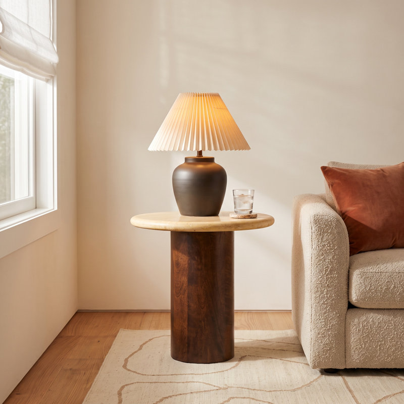 Bridie Stone Top End Table