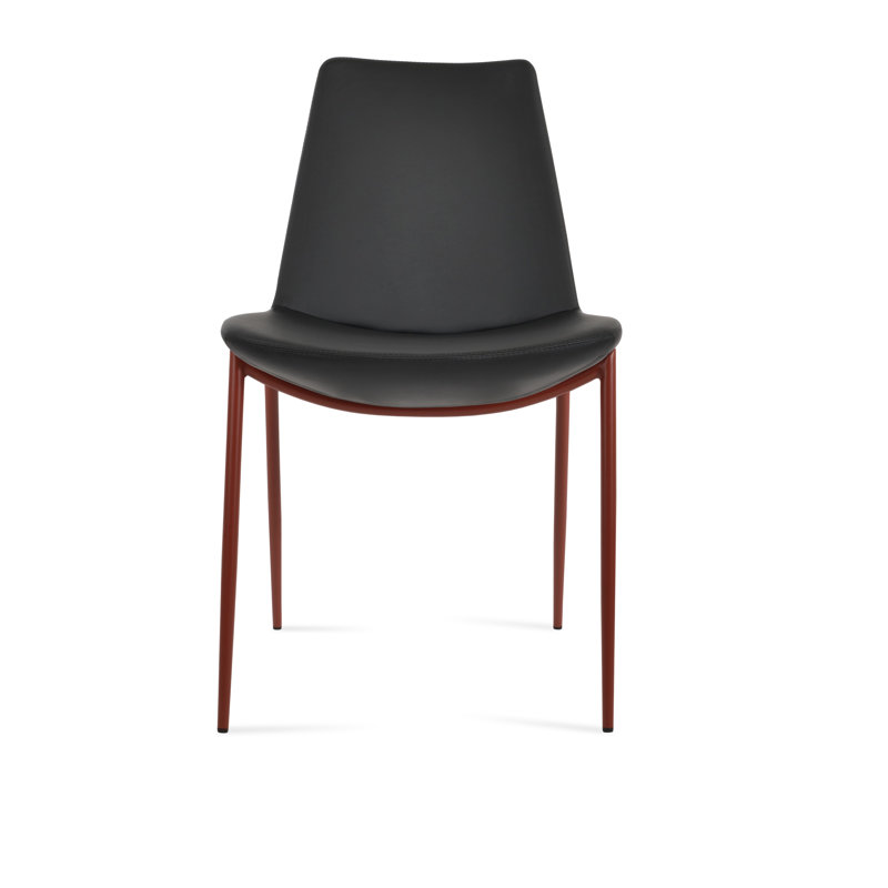 Chaise de salle à manger Eiffel Eiffel, Poudre rouge, Noir, noir, noir, noir
