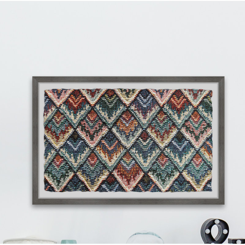 Diamond Patterns - Single Picture Frame Print, 61cm H x 91cm W x 3.81cm D