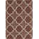 Colier Flatweave Hand-Woven Brown, White Geometric Wool Dhurrie Rug