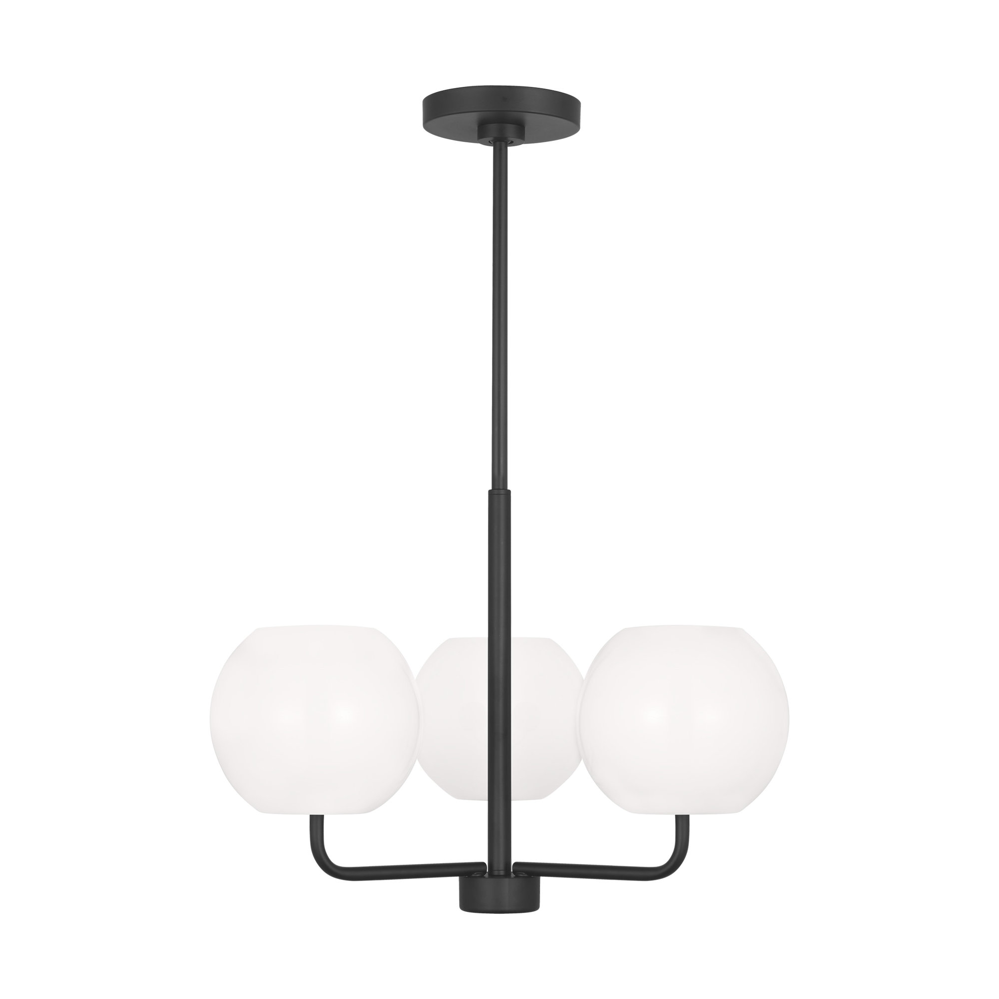 Jorund 3 - Light Metal Dimmable Shaded / Spider Chandelier, Yes, Midnight Black