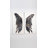 2 Piece the Wings Iron Hand Painted Dimensional Wall Décor Set