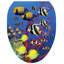 Décalcomanie de siège de toilette Coastal Coral Reef - couvercles de toilette en vinyle-4321111