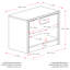 Table de chevet 1 tiroir Achilles-190977349