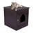 Internet's Best Decorative Cat House & Side Table - Cat Home Nightstand - Indoor Pet Crate - Litter Box Enclosure (Espresso)-1826587755