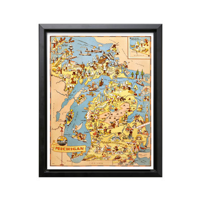 Carte illustrée du Michigan n ° 1