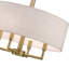 Flaire 4-Light Dimmable Shaded Drum Chandelier-1371485961