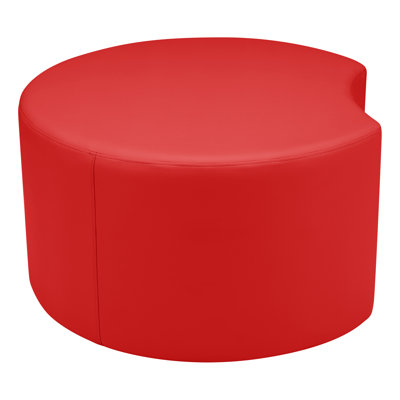 Learniture Structured Crescent Stool -Flexible Modular Collaborative Soft Seating For Office, Home, Lounge And School Classrooms With Durable Frame 1014N