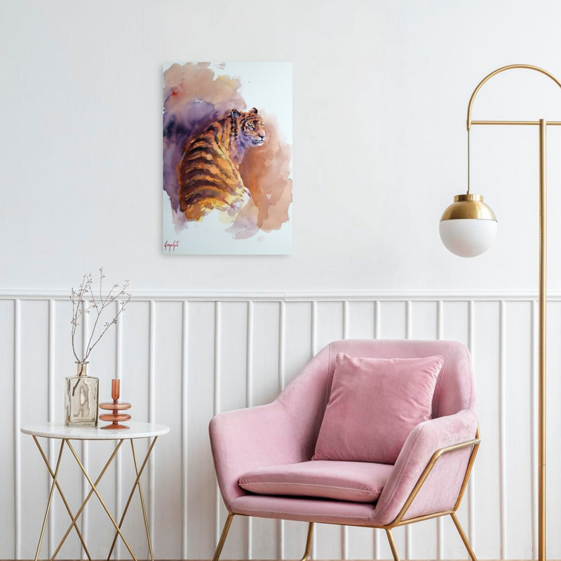 Tigre 6, impression d'art mural contemporain, 24" H x 16" W