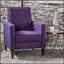 Fauteuil inclinable de style Mid-Century moderne avec dossier légèrement plissé et coussins supplémentaires pour un confort ultime-1359297111