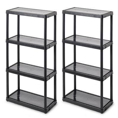 Gracious Living 4 Shelf Fixed Height Light Duty Storage Unit