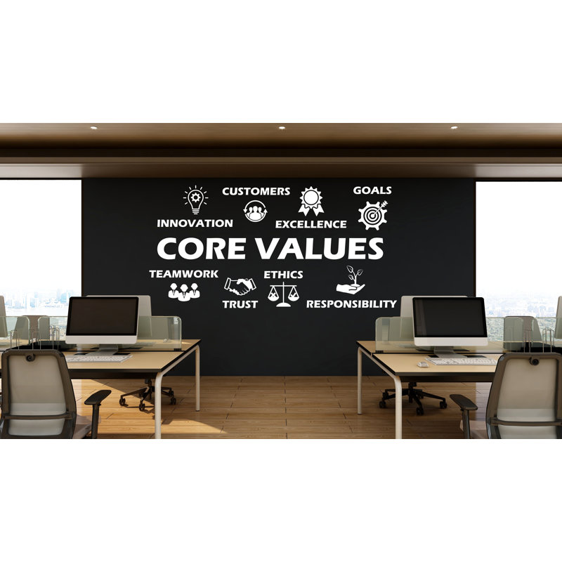 Adhésif mural Core Value, H 45 po x l 92 po, Jaune