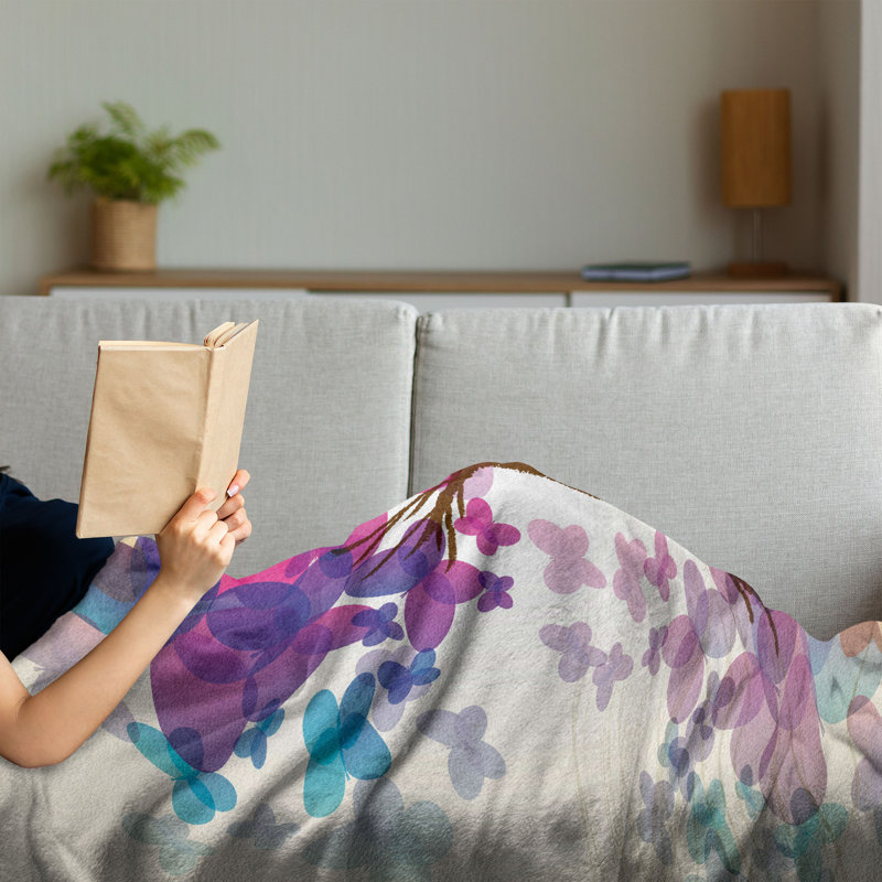 Hand Woven Throw Blanket, 70" x 90"