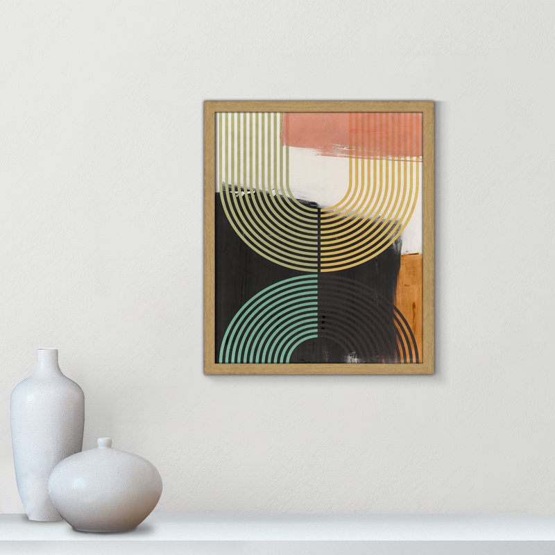 «Bolded II» par Isabelle Z, Grain de bois naturel, L 16 po x H 19 po, Impression encadrée