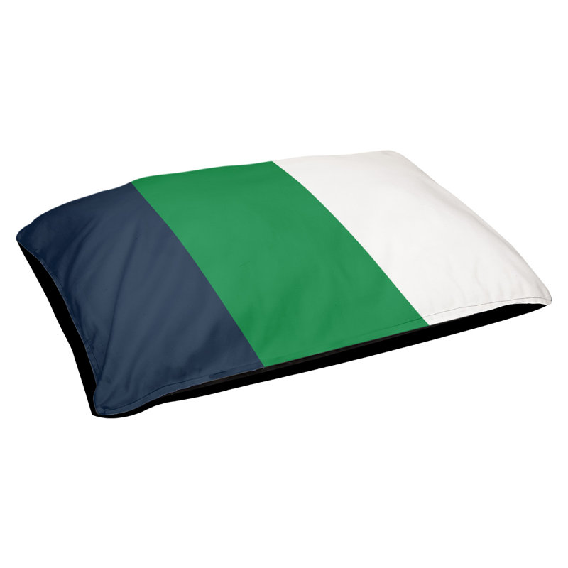 Coussin Atlanta, Grand (l 40 po x P 30 po x H 6,5 po), Blue/Green/White