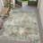 Sarah Modern Abstract Machine Washable Area Rug with Non-Slip Backing-109327917