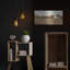 Art mural en métal Rosalind Wheeler «White Barn In Field Neutral» par David Carter Brown-880066430