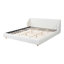 Base de lit tapissier néo-classique Zenora avec tête de lit à oreilles extra large et pieds en bois-125298590