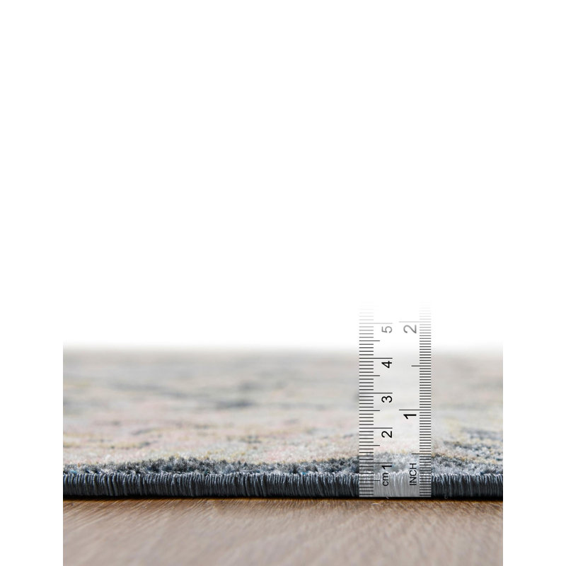 Taslin Rug, Vintage/Neutral tone, Round 7'10''