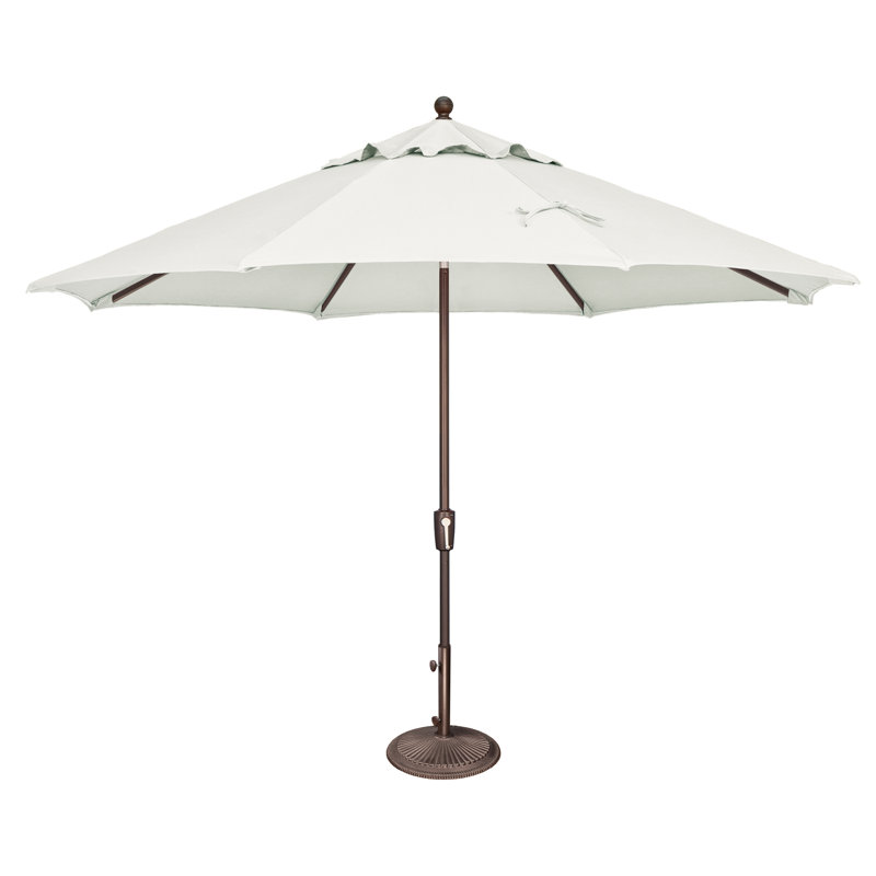 Parasol de marché Laonceston, Acrylique naturel, Bronze
