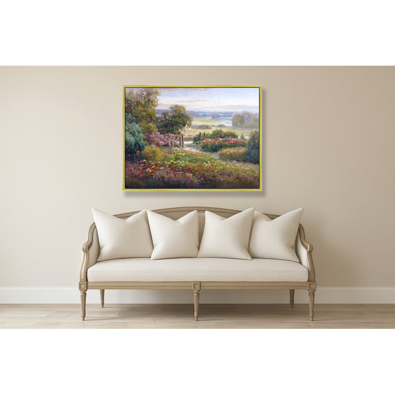 Gate To The Meadow Print, 32" H x 42" W, Gold