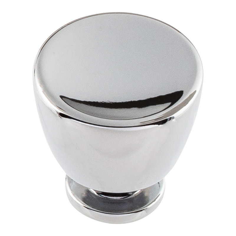 Tiki Hut 1 1/4" Diameter Round Knob, Polished Chrome, 1 1/8"