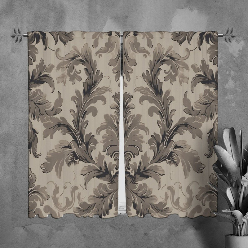 Paire de rideaux obscurcissant en polyester Sumako, L 80 po x L 61 po