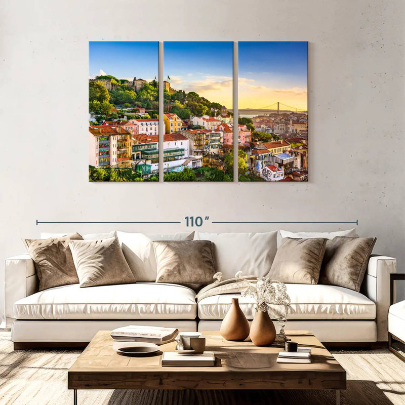 Rorry Lisbon Skyline, 48" H x 74" W