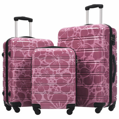 Valise à roulettes 3 pièces Hardshell avec valise TSA