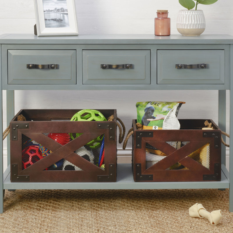 Nesting Wooden Storage Crates