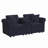 Lockheart 76" Modular Roll Arm 2 Seater Loveseat with Storage Console-126757838