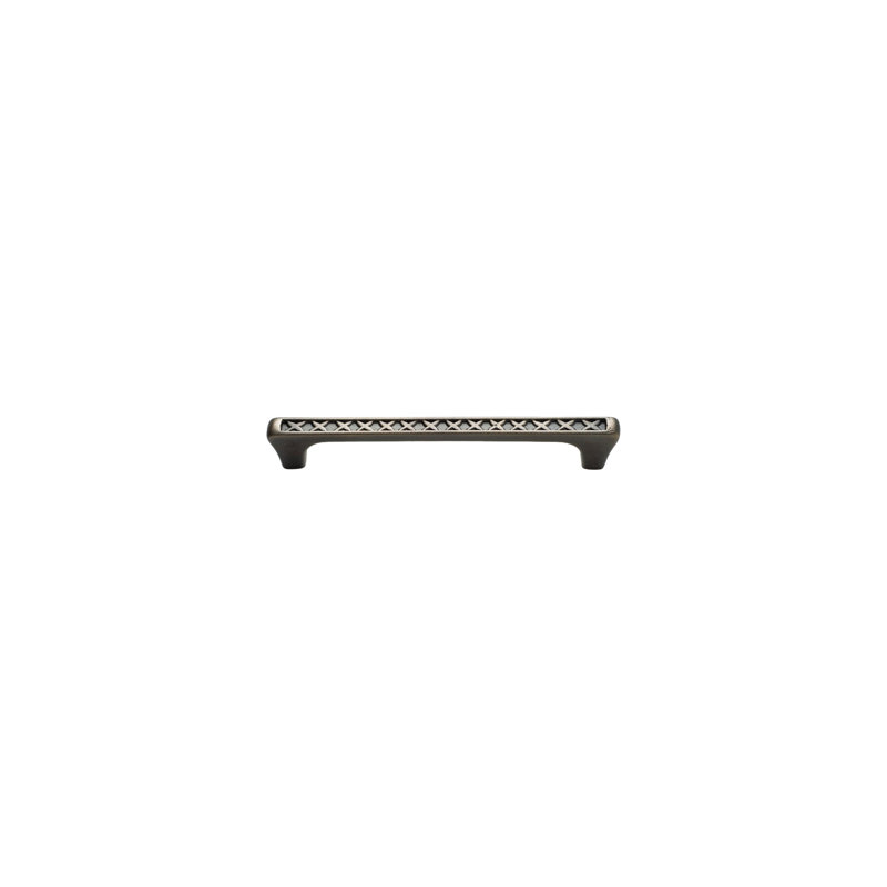 Crosshatch Bar / Handle Pull, Silicon Bronze Dark