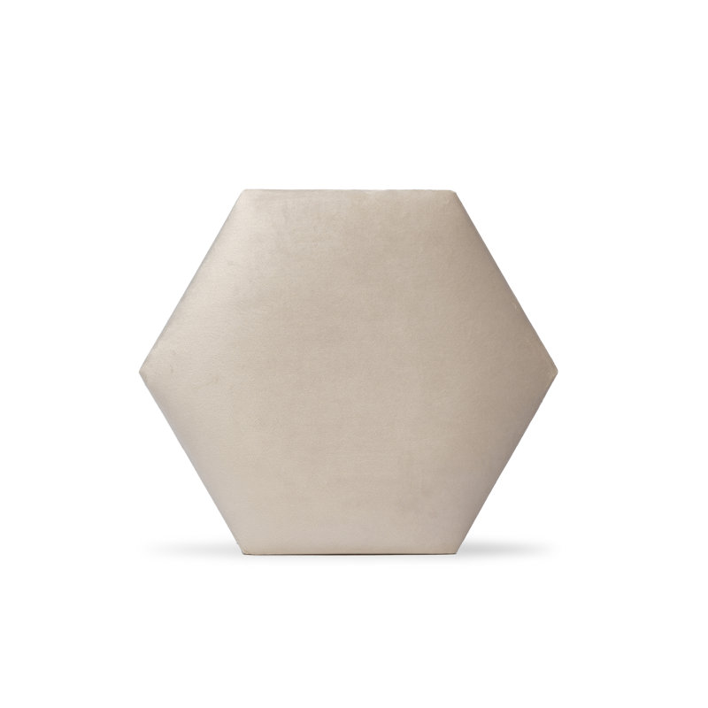 Velours luxueux en hexagone, Crème