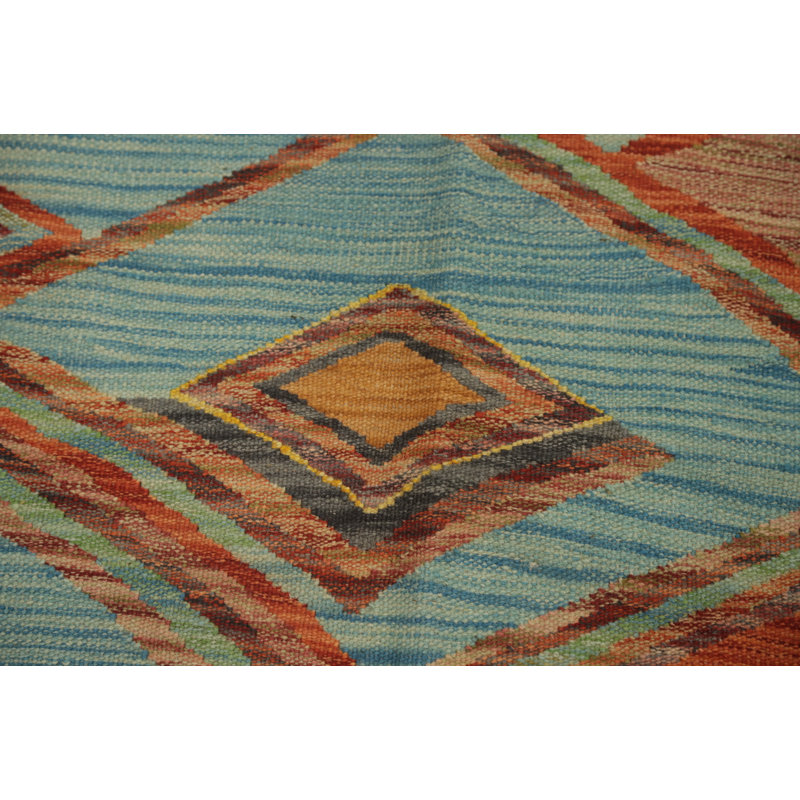 Geometric Kilim Handwoven Rug 4x6