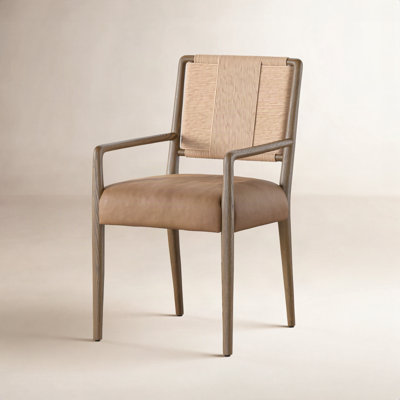 Betha Linen Oak Dining Armchair