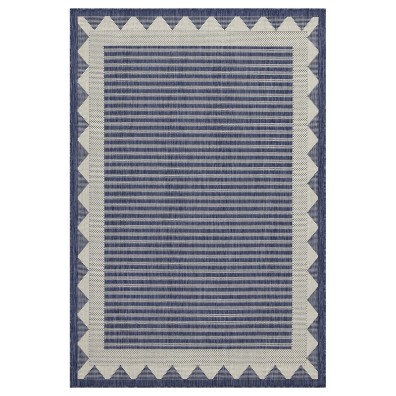 Sunshine Blue Indoor/Outdoor Area Rug, Rectangle 7'10" x 10'3"