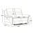 64.56" Wide Modern Premium Faux Leather Upholstered Power Reclining Loveseat With USB-281008589