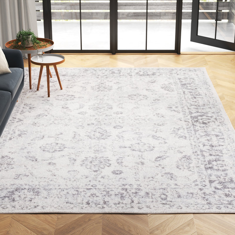 Hawtree 281 Area Rug In Ivory / Grey, Rectangle 9' x 12'